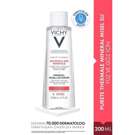 Vichy Purete Thermale Solution Micellaire Mineral Misel Su 200 ml