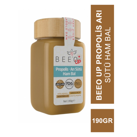 Beeo Up Propolis Arı Sütü Ham Bal ( Yetişkin ) 190 gr (S.K.T 10-2023)