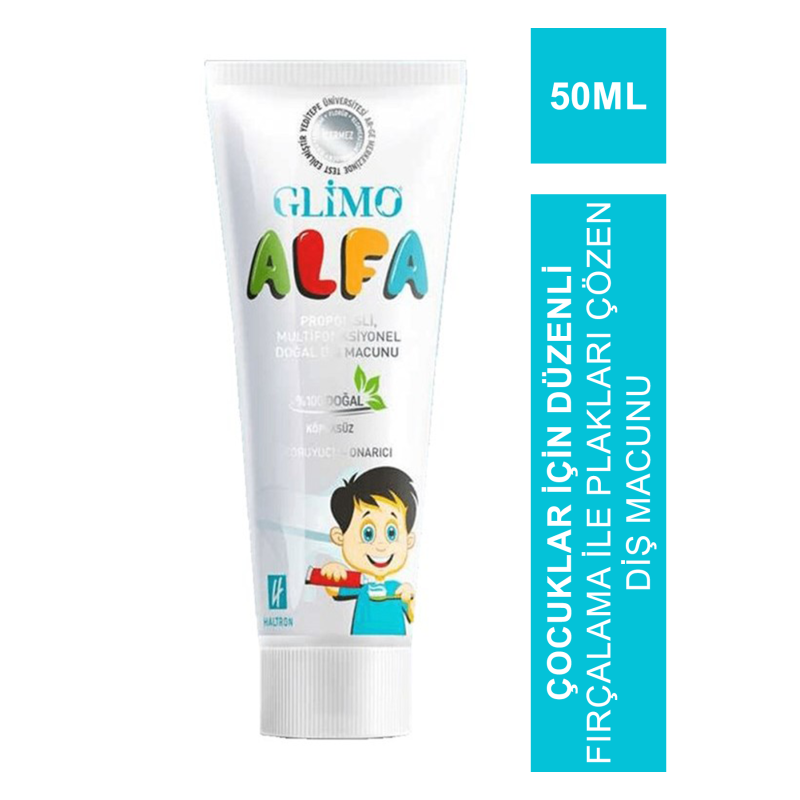 Glimo Alfa Kids Doğal Diş Macunu 50 ml Glimo Alfa Kids Doğal Diş Macunu 50 ml