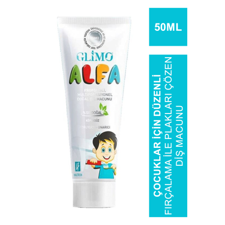 Glimo Alfa Kids Doğal Diş Macunu 50 ml