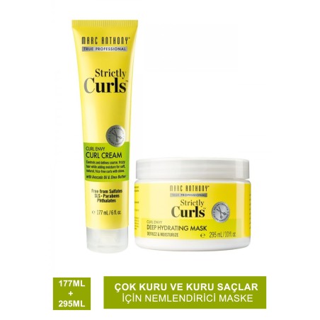 Marc Anthony Strictly Curls Cream 177ml + Strictly Curls Deep Hydrating Mask 295ml