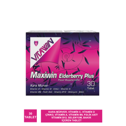 Vitawin Maxiwin Elderberry (Kara Mürver ) Plus 30 Tablet