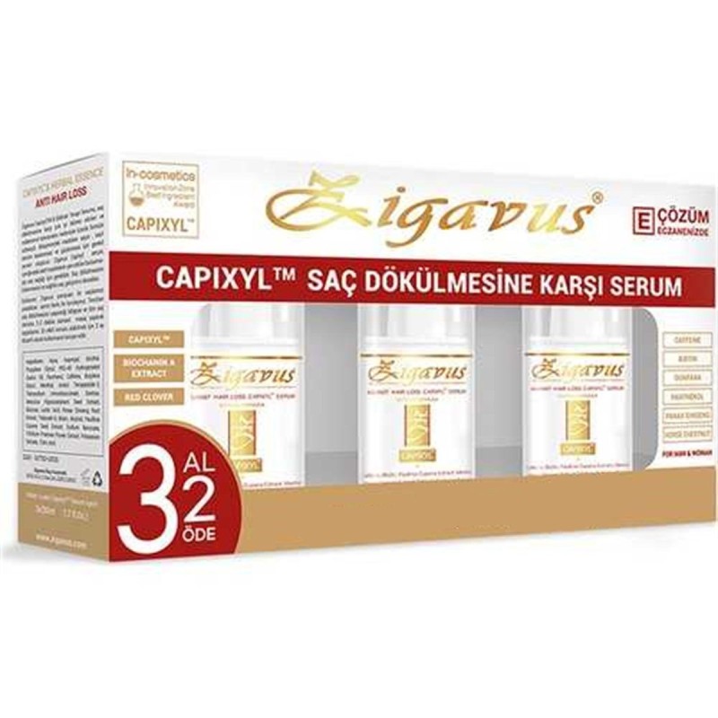 Zigavus Capixyl Saç Dökülme Karşıtı Serum 3x50ml - 3al 2öde