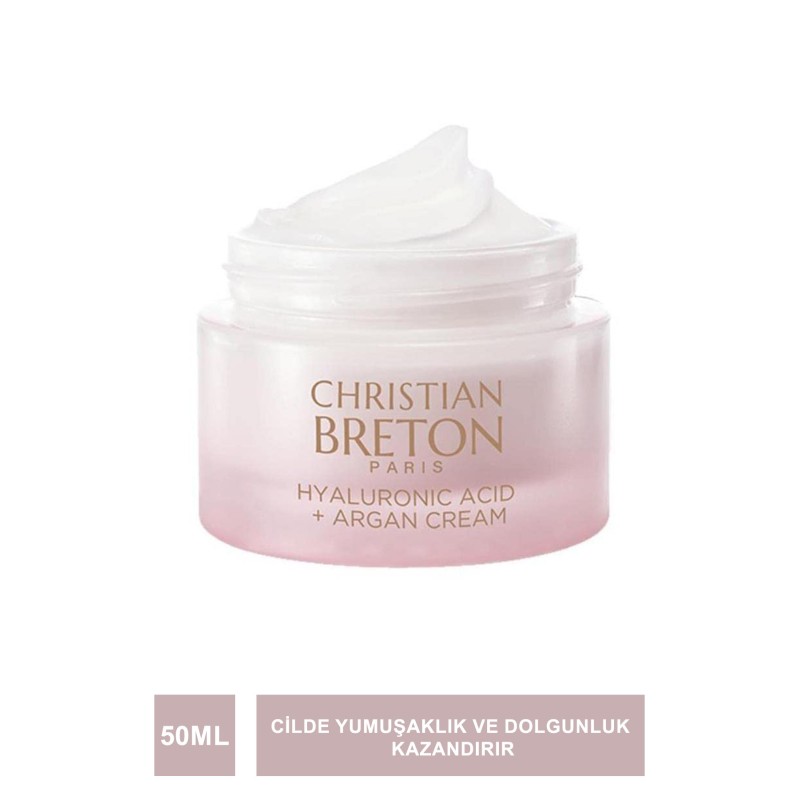 Christian Breton Hyaluronic Acid + Argan Cream Hyalüronik Asit + Argan Yüz Kremi 50 ml Christian Breton Hyaluronic Acid + Argan Cream Hyalüronik Asit + Argan Yüz Kremi 50 ml