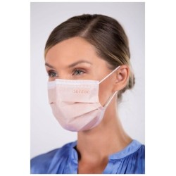 Dentac T-Mask 3 Katlı Renkli Cerrahi Yüz Maskesi Su Beji 100 Adet -2 x 50LI Kutu-