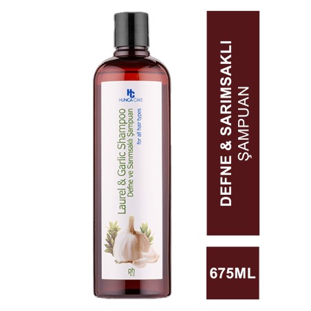 Hunca Care Defne & Sarımsaklı Şampuan 675 ml (S.K.T 02-2025)