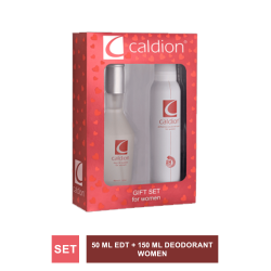 Caldion  Women 50 ml Edt + 150 ml Deodorant (S.K.T 09-2025)