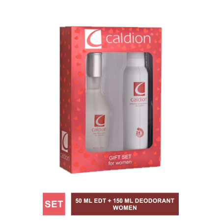 Caldion  Women 50 ml Edt + 150 ml Deodorant (S.K.T 09-2025)