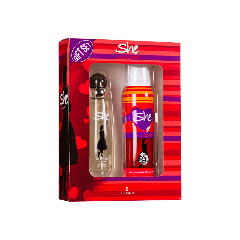 She Love Kofre ( Women ) 50 ml Edt + 150 ml Deo