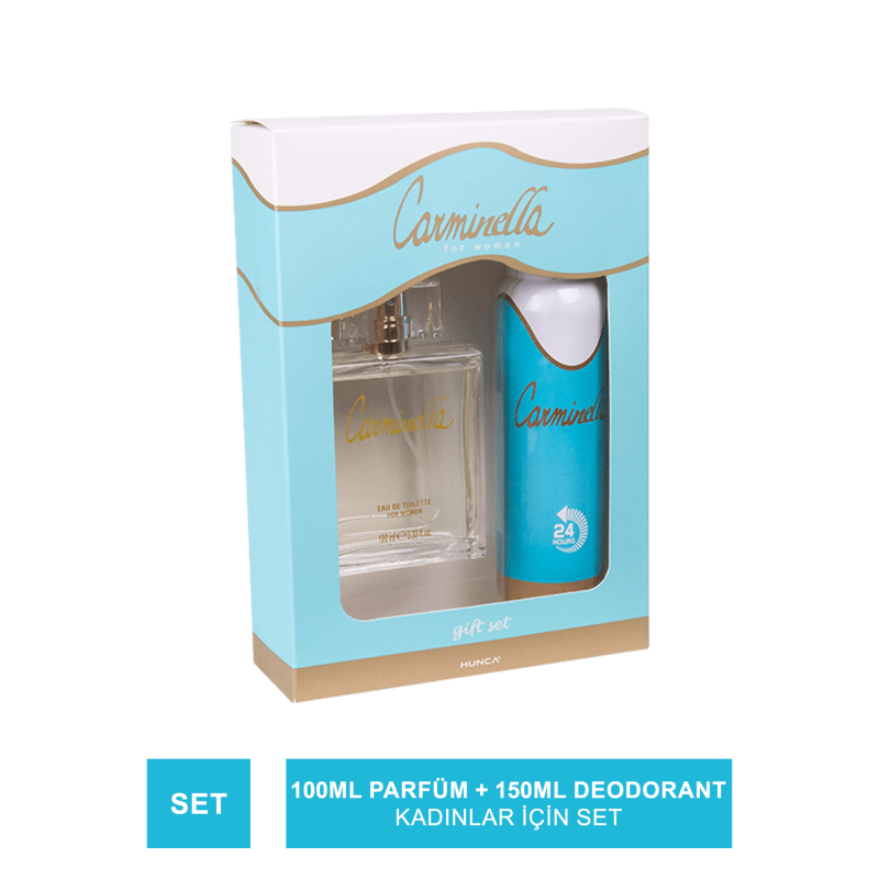 Carminella Kofre ( Women ) 100 ml Edt + 150 ml Deo Carminella Kofre ( Women ) 100 ml Edt + 150 ml Deo