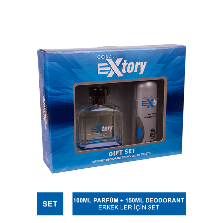 Extory Cobalt Men 100 ml Edt + 150 ml Deodorant