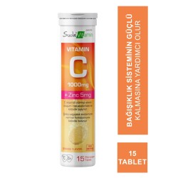 Suda Vitamin Vitamin C 1000mg + Zinc 5mg 15 Efervesan