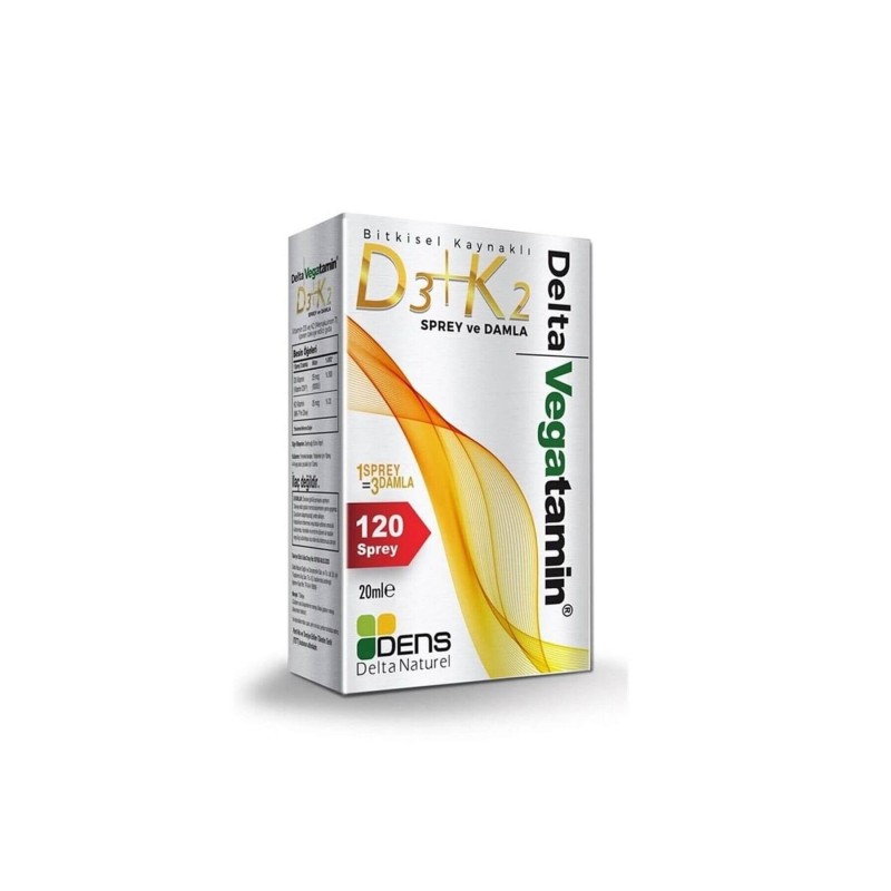 Delta Vegatamin D3 K2 Sprey Damla 20 ml