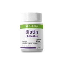 Voonka Biotin Chewable Takviye Edici Gıda 5000 mg 62 Tablet