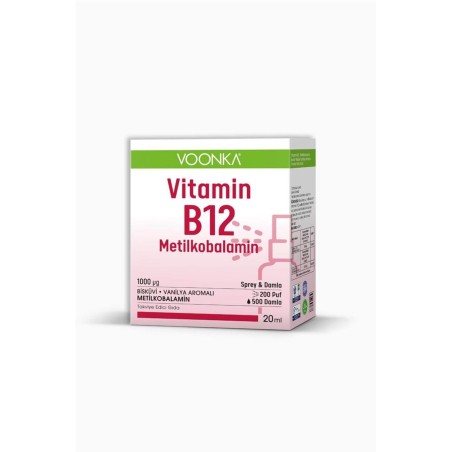 Voonka Vi̇tami̇n B12 Meti̇lkobalami̇n Sprey & Damla 20 ml