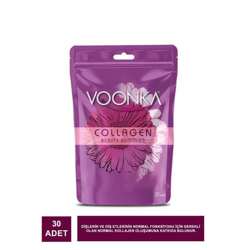 Voonka Beauty Collagen Gummies Takviye Edici Gıda 30 Adet