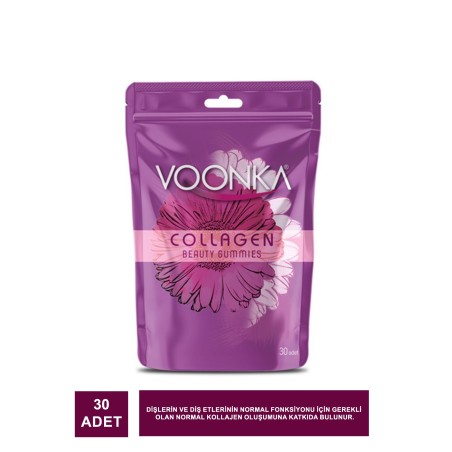 Voonka Beauty Collagen Gummies Takviye Edici Gıda 30 Adet
