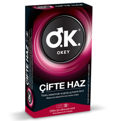Okey Çifte Haz Prezervatif 10'lu