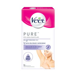 Veet Pure Hipoalerjenik Bikini & Koltuk Altı Sir Ağda Bantları 16 Adet