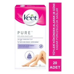 Veet Pure Hipoalerjenik Bacak & Vücut Bölgesi Sir Ağda Bantları 20 Adet