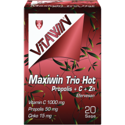 Vitawin Maxiwin Trio Hot  Propolis+ C+Çinko 20 Efervesan Saşe
