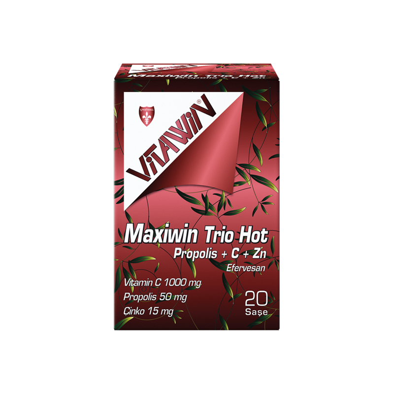 Vitawin Maxiwin Trio Hot  Propolis+ C+Çinko 20 Efervesan Saşe