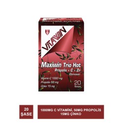 Vitawin Maxiwin Trio Hot  Propolis+ C+Çinko 20 Efervesan Saşe