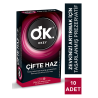 Okey Çifte Haz Prezervatif 10'lu