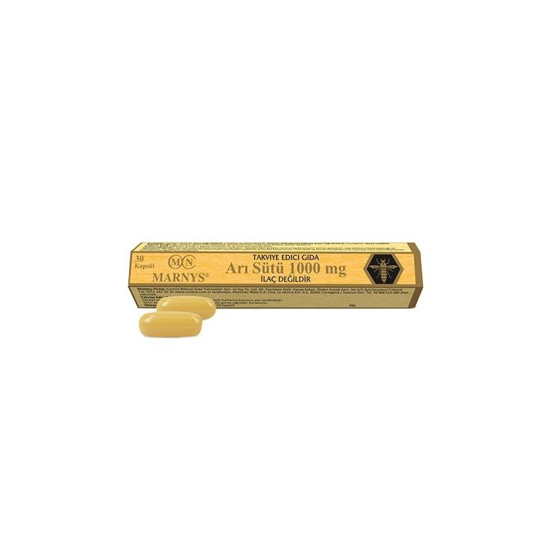 Marnys Arı Sütü 1000mg 30 Kapsül