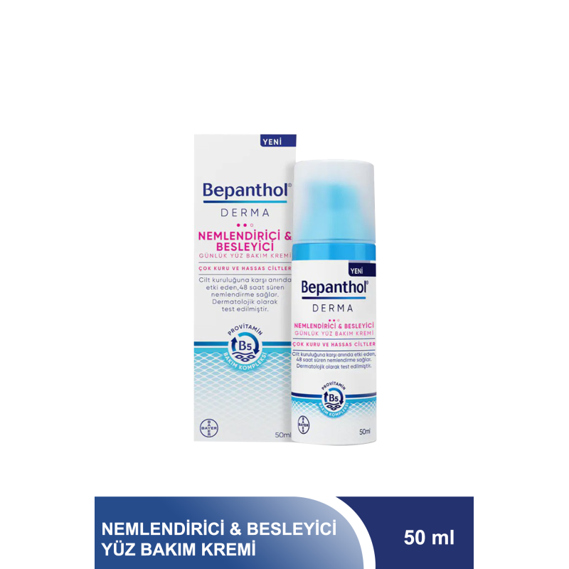 Bepanthol Derma Nemlendirici & Besleyici Yüz Bakım Kremi 50 ml
