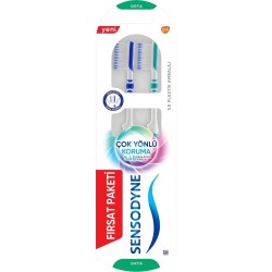 Sensodyne Çok Yönlü Koruma Diş Fırçası 1+1 Orta