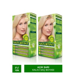 Naturtint Kalıcı Saç Boyası 10N Açık Sarı 165 ml 2 Adet + + Martiderm Flash