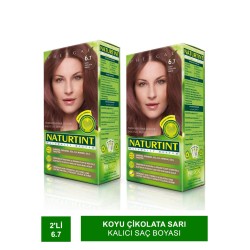 Naturtint Kalıcı Saç Boyası 6.7 Koyu Çikolata Sarı 165 ml 2 Adet