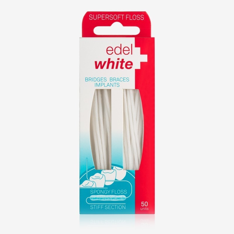 Edel White Supersoft Implant Diş İpi 50 Adet Edel White Supersoft Implant Diş İpi 50 Adet