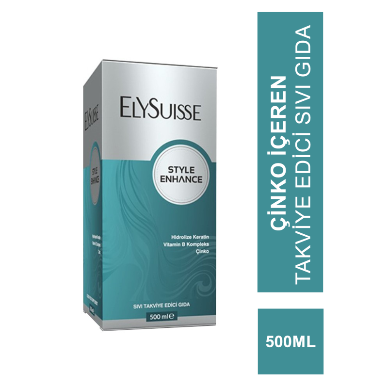 Elysuisse Style Enhance Sıvı Keratin Takviye Edici Gıda 500 ml Elysuisse Style Enhance Sıvı Keratin Takviye Edici Gıda 500 ml