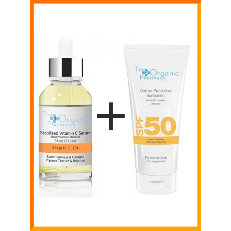 The Organic Pharmacy Spf30+ Güneş Kremi + Vit. C Serum Kofre