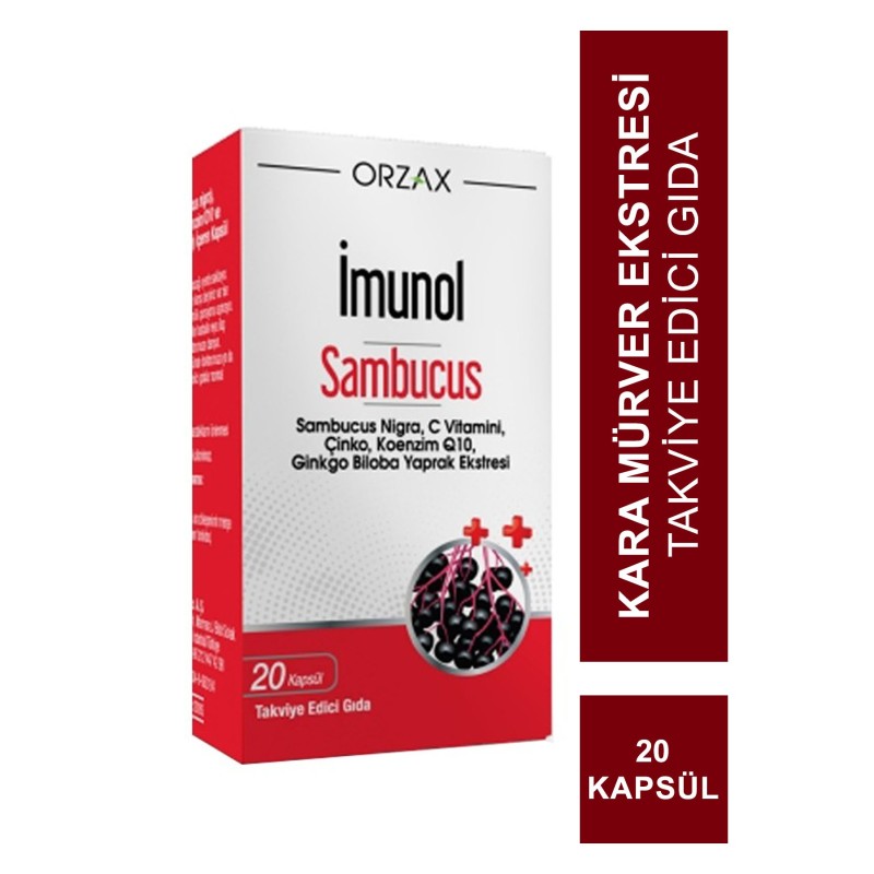 Ocean İmunol Sambucus 20 Kapsül Takviye Edici Gıda (S.K.T 09-2023)
