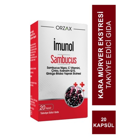 Ocean İmunol Sambucus 20 Kapsül Takviye Edici Gıda (S.K.T 09-2023)