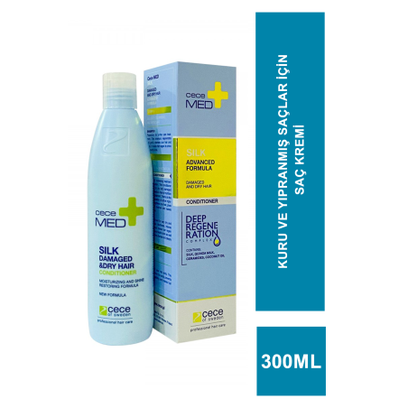 CeceMed Silk Advanced Kuru -Yıpranmış -Atopik Saçlar İçin Saç Kremi 300 ml