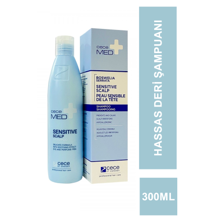 CeceMed Sensitive Scalp Shampoo Hassas Saç Derisi Şampuanı 300 ml (S.K.T 11-2024)