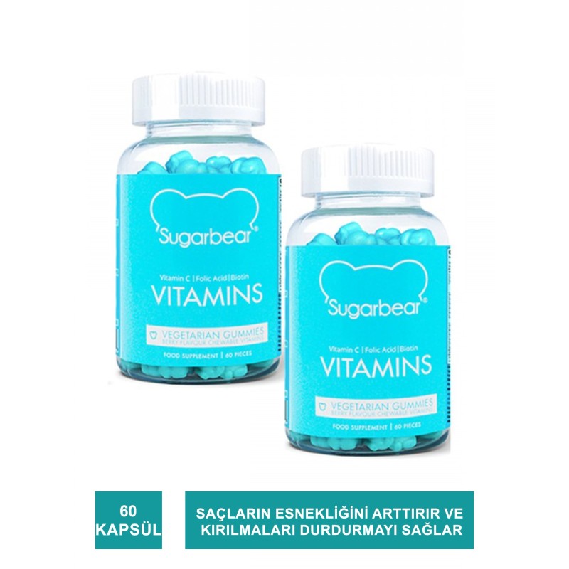 Sugarbear Vitamin 60 Kapsül 2 Adet Sugarbear Vitamin 60 Kapsül 2 Adet