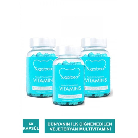 Sugarbear Vitamin 60 Kapsül 3 Adet