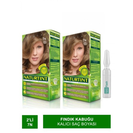 NATURTINT 2'li Set 7 N Fındık Kabuğu kalıcı Saç Boyası
