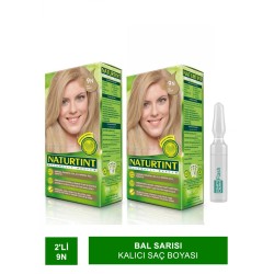 NATURTINT 2'li Set 9 N Bal Sarısı Kalıcı Saç Boyası Alana Martiderm Flash Ampul Hediye
