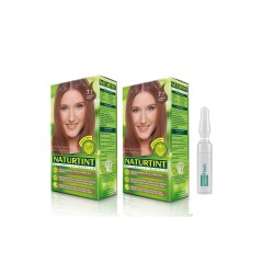 NATURTINT 2'li Set 7.7 Çikolata Kahve kalıcı Saç Boyası Alana martiderm Flash Ampül Hediye