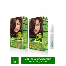 NATURTINT 2'li Set 5.7 Açık Çikolata Kestane Kalıcı Saç Boyası