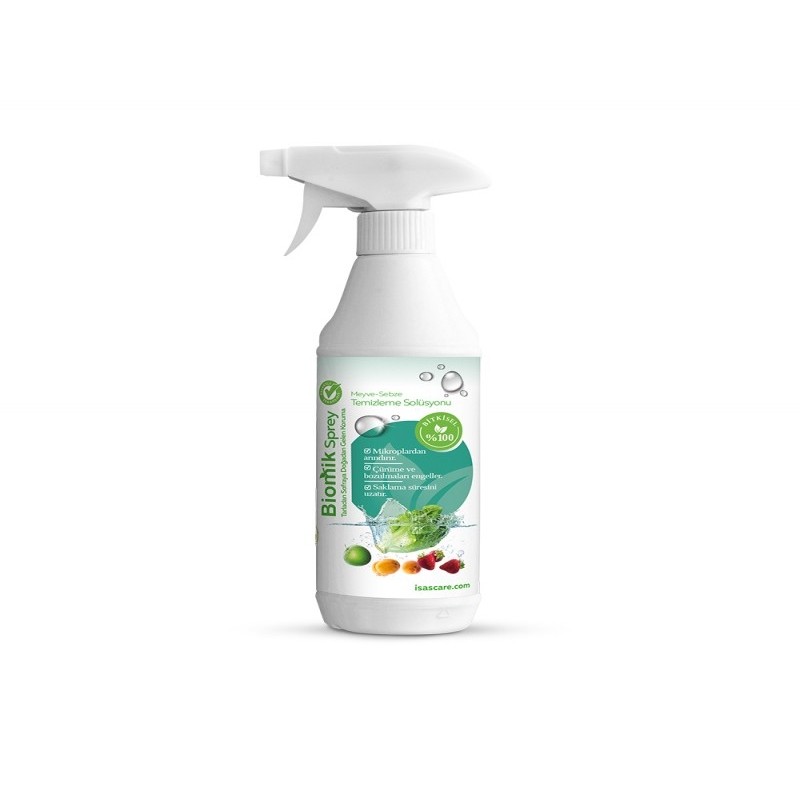 Biomik Meyve Sebze Temizleme Solüsyon Spreyi 500 ml