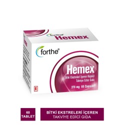 Forthe Hemex Bitki Ekstreleri İçeren Takviye Edici Gıda 60 Kapsül (S.K.T 12-2023)