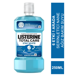 Listerine Total Care Stay White Ağız Gargarası 250 ml - Serinletici Nane