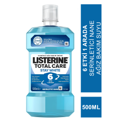 Listerine Total Care Stay White Ağız Gargarası 500 ml - Serinletici Nane